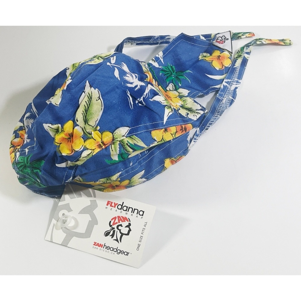 Zan Headgear Tank Floral  Flydanna Cruiser Motorcycle Headwear-Black /‎ One Size